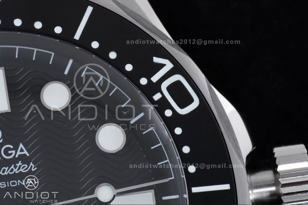 2025 New Seamaster 300 VSF 1:1 Best Edition Black Dial on SS Mesh Bracelet SA8806