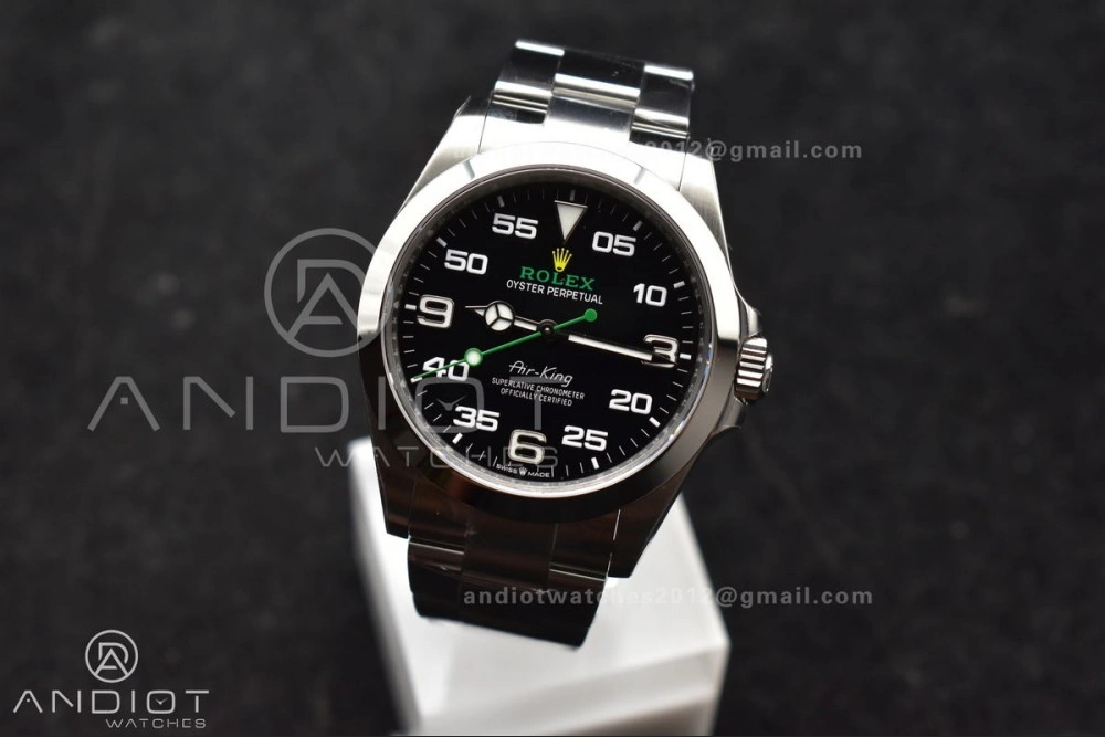 Air-King 126900 VSF 1:1 Best Edition 904L Steel Black Dial on SS Bracelet VS3230