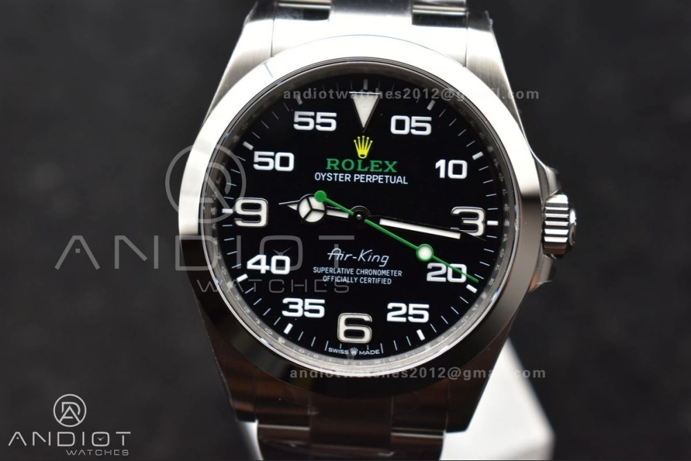 Air-King 126900 VSF 1:1 Best Edition 904L Steel Black Dial on SS Bracelet VS3230