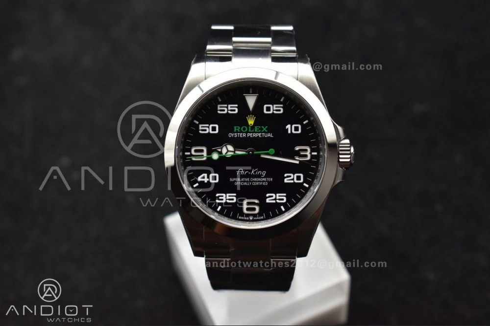 Air-King 126900 VSF 1:1 Best Edition 904L Steel Black Dial on SS Bracelet VS3230