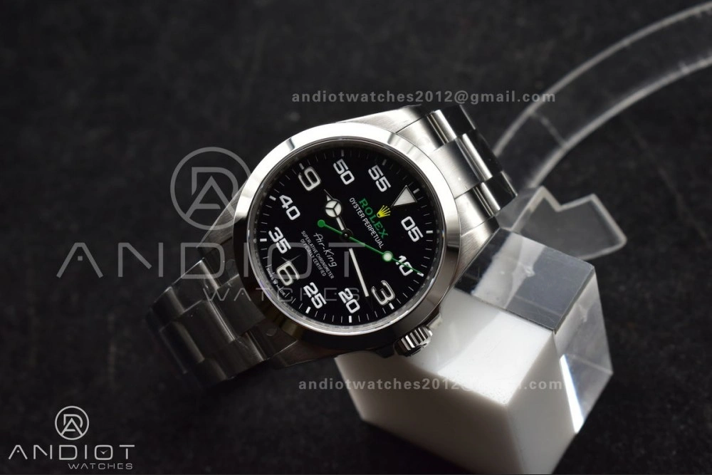 Air-King 126900 VSF 1:1 Best Edition 904L Steel Black Dial on SS Bracelet VS3230