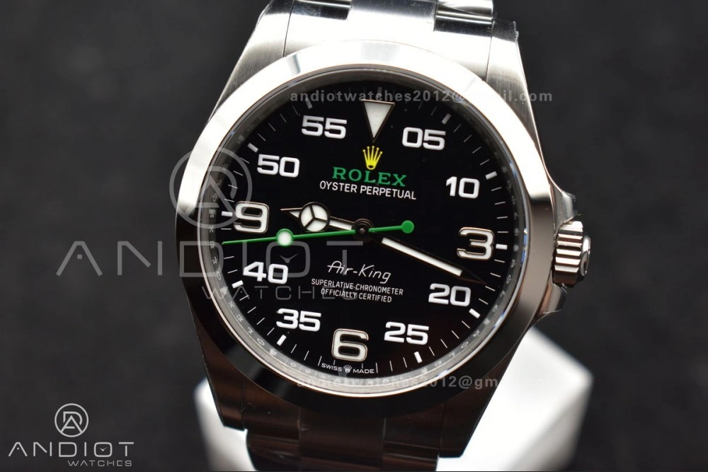 Air-King 126900 VSF 1:1 Best Edition 904L Steel Black Dial on SS Bracelet VS3230