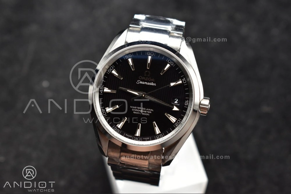 Aqua Terra 150M SS VSF 1:1 Best Edition Black Vertical Dial On SS Bracelet A8500