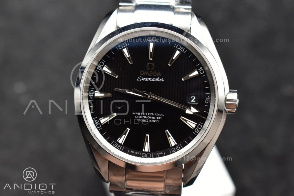 Aqua Terra 150M SS VSF 1:1 Best Edition Black Vertical Dial On SS Bracelet A8500