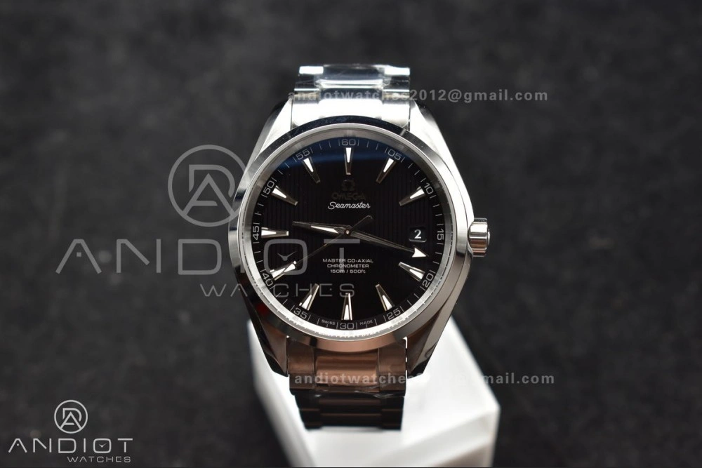 Aqua Terra 150M SS VSF 1:1 Best Edition Black Vertical Dial On SS Bracelet A8500