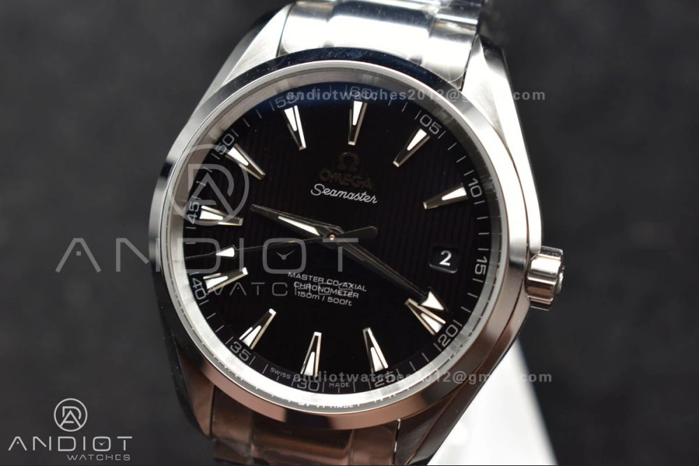 Aqua Terra 150M SS VSF 1:1 Best Edition Black Vertical Dial On SS Bracelet A8500