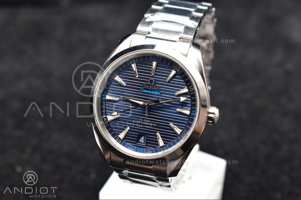 Aqua Terra 150M SS VSF 1:1 Best Edition Blue Dial On SS Bracelet A8900