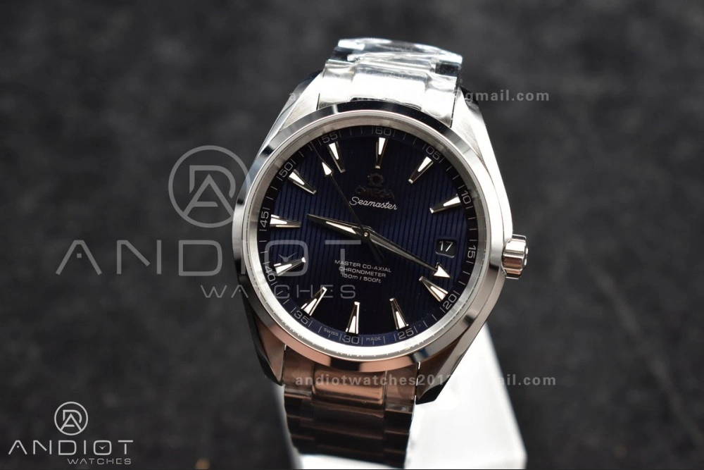 Aqua Terra 150M SS VSF 1:1 Best Edition Blue Vertical Dial On SS Bracelet A8500