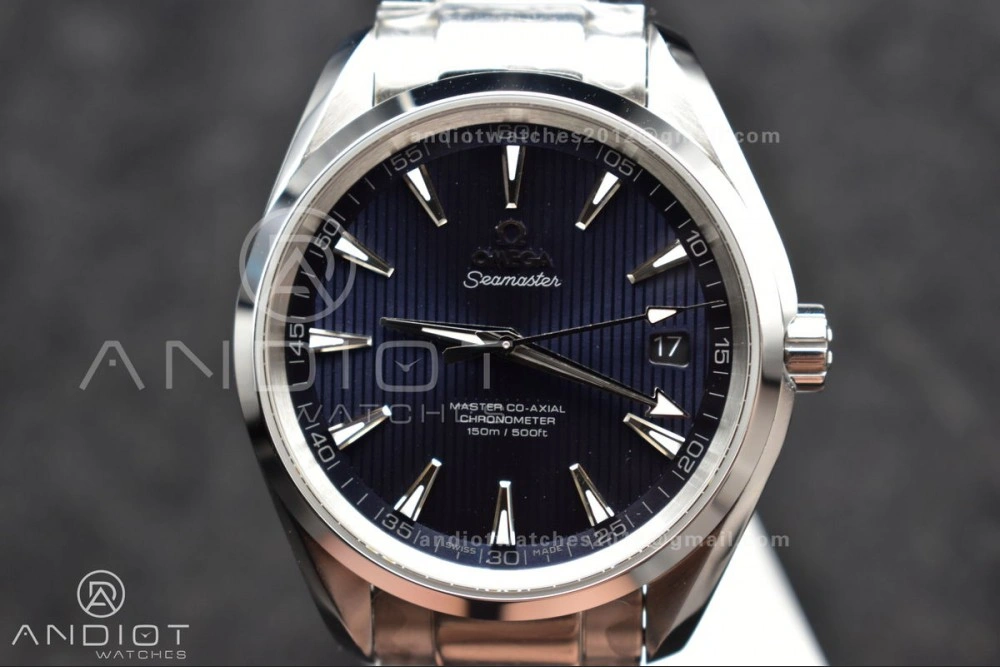 Aqua Terra 150M SS VSF 1:1 Best Edition Blue Vertical Dial On SS Bracelet A8500