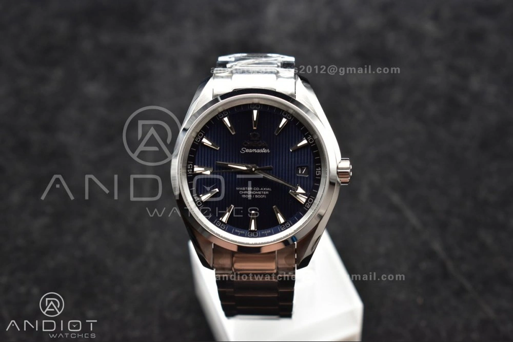 Aqua Terra 150M SS VSF 1:1 Best Edition Blue Vertical Dial On SS Bracelet A8500