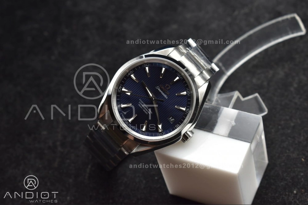 Aqua Terra 150M SS VSF 1:1 Best Edition Blue Vertical Dial On SS Bracelet A8500