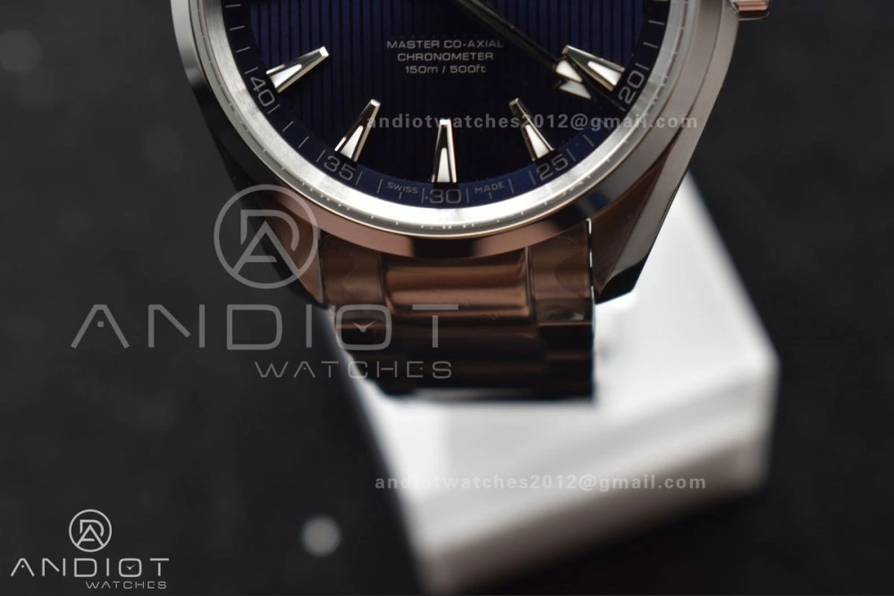 Aqua Terra 150M SS VSF 1:1 Best Edition Blue Vertical Dial On SS Bracelet A8500