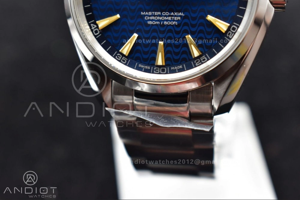 Aqua Terra 150M SS VSF 1:1 Best Edition Blue Waved Dial On SS Bracelet A8500