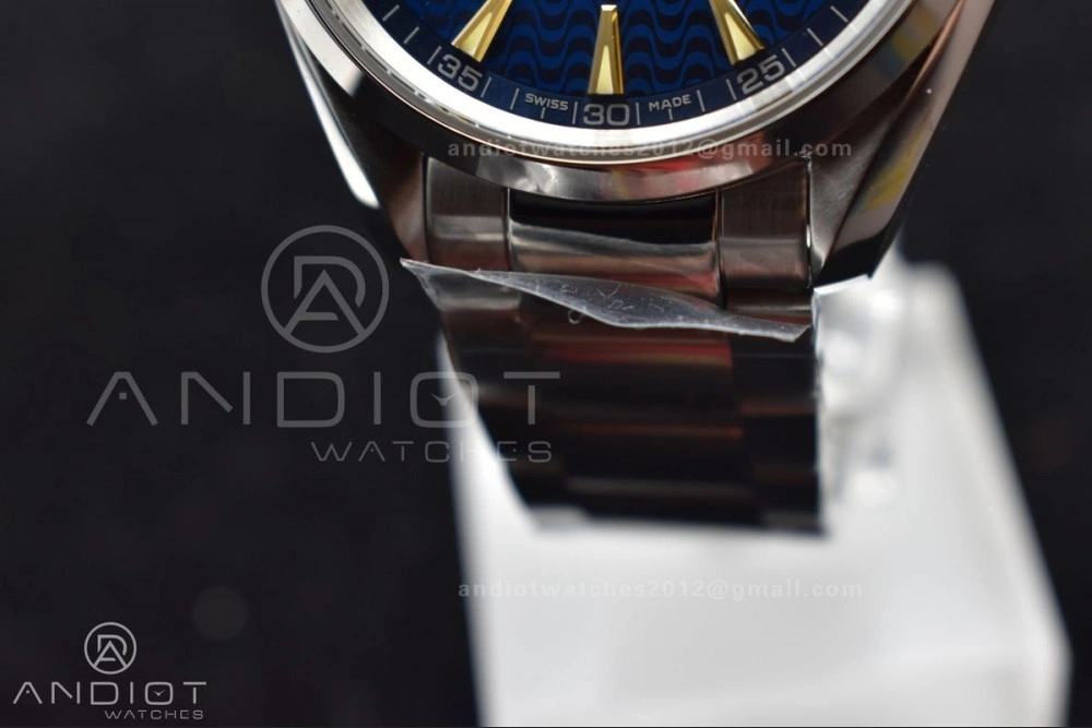 Aqua Terra 150M SS VSF 1:1 Best Edition Blue Waved Dial On SS Bracelet A8500