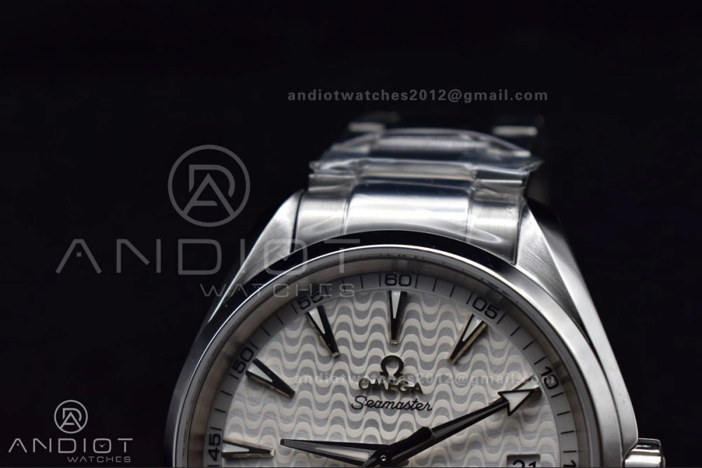 Aqua Terra 150M SS VSF 1:1 Best Edition White Waved Dial On SS Bracelet A8500