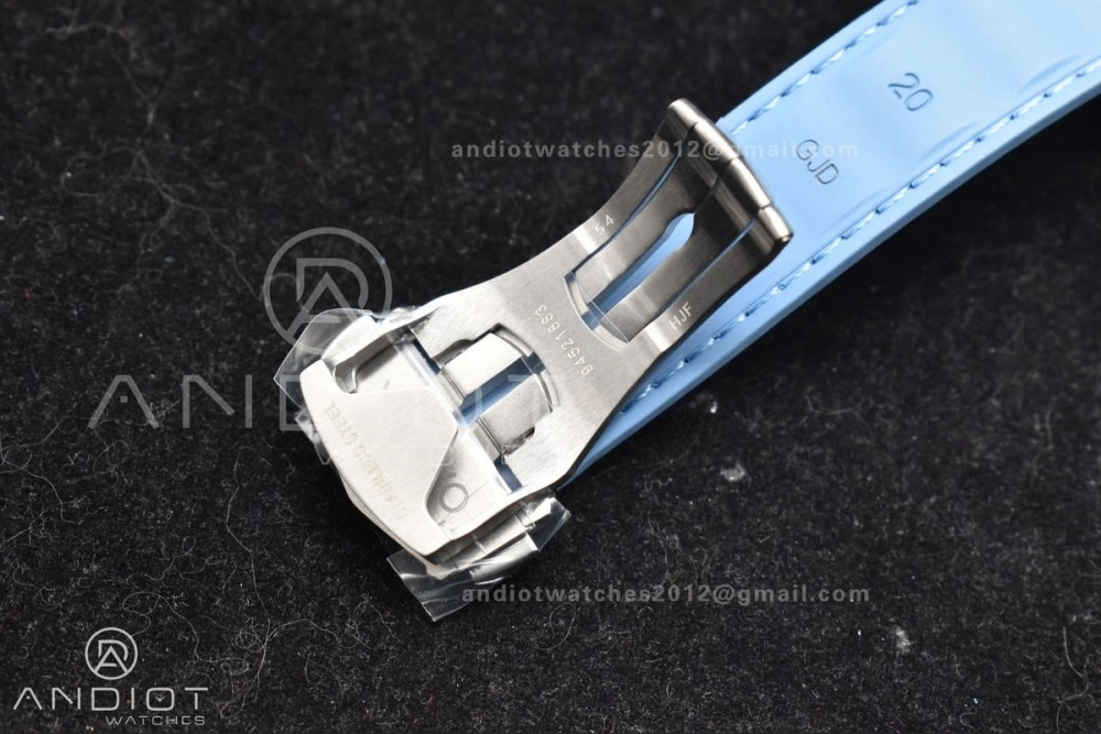 Aqua Terra 41mm VSF 1:1 Best Edition Summer Blue Dial on Blue Rubber Strap A8900 Super Clone