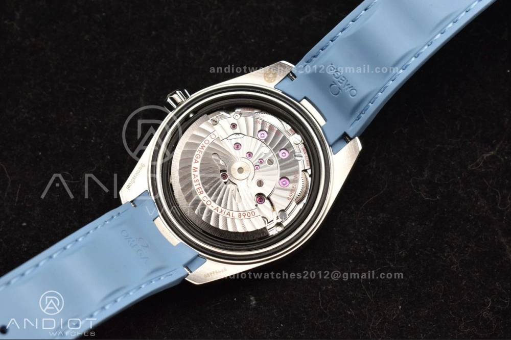Aqua Terra 41mm VSF 1:1 Best Edition Summer Blue Dial on Blue Rubber Strap A8900 Super Clone
