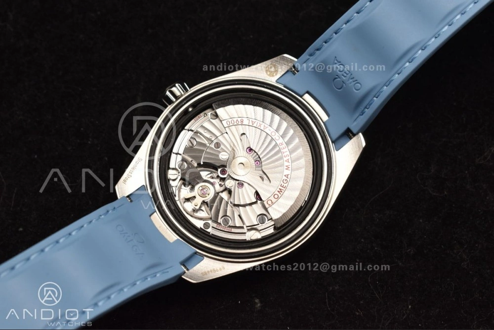Aqua Terra 41mm VSF 1:1 Best Edition Summer Blue Dial on Blue Rubber Strap A8900 Super Clone