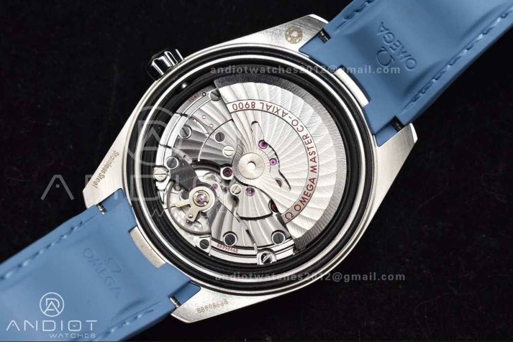 Aqua Terra 41mm VSF 1:1 Best Edition Summer Blue Dial on Blue Rubber Strap A8900 Super Clone