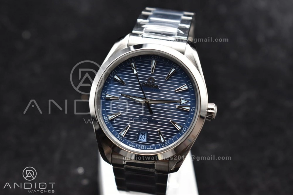 Aqua Terra 41mm VSF 1:1 Best Edition Summer Blue Dial on Stainless Bracelet A8900 Super Clone