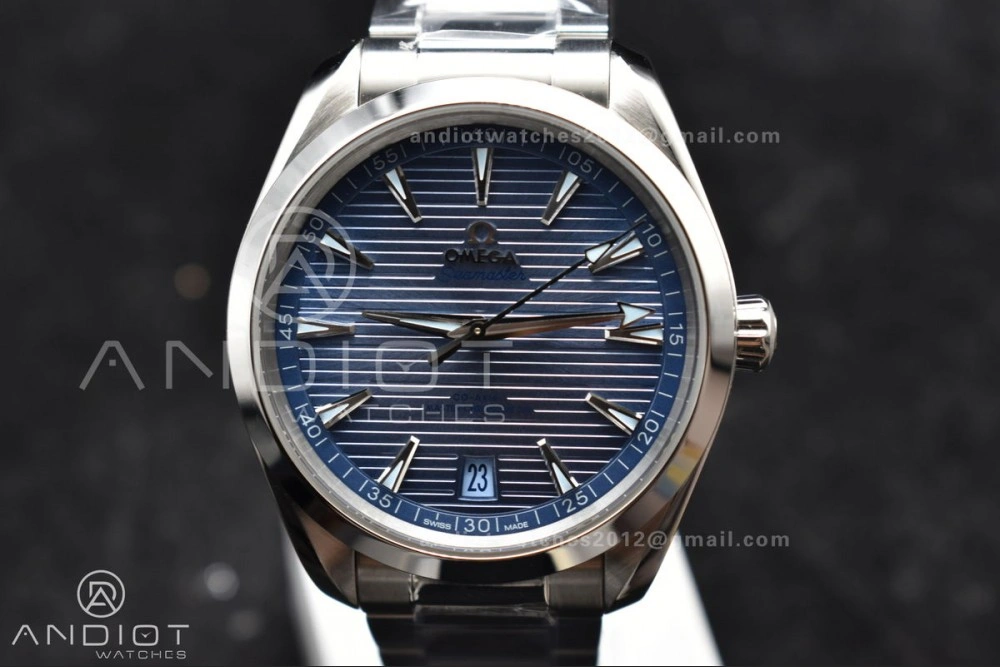 Aqua Terra 41mm VSF 1:1 Best Edition Summer Blue Dial on Stainless Bracelet A8900 Super Clone