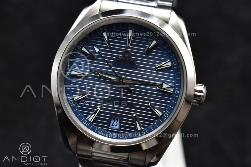 Aqua Terra 41mm VSF 1:1 Best Edition Summer Blue Dial on Stainless Bracelet A8900 Super Clone