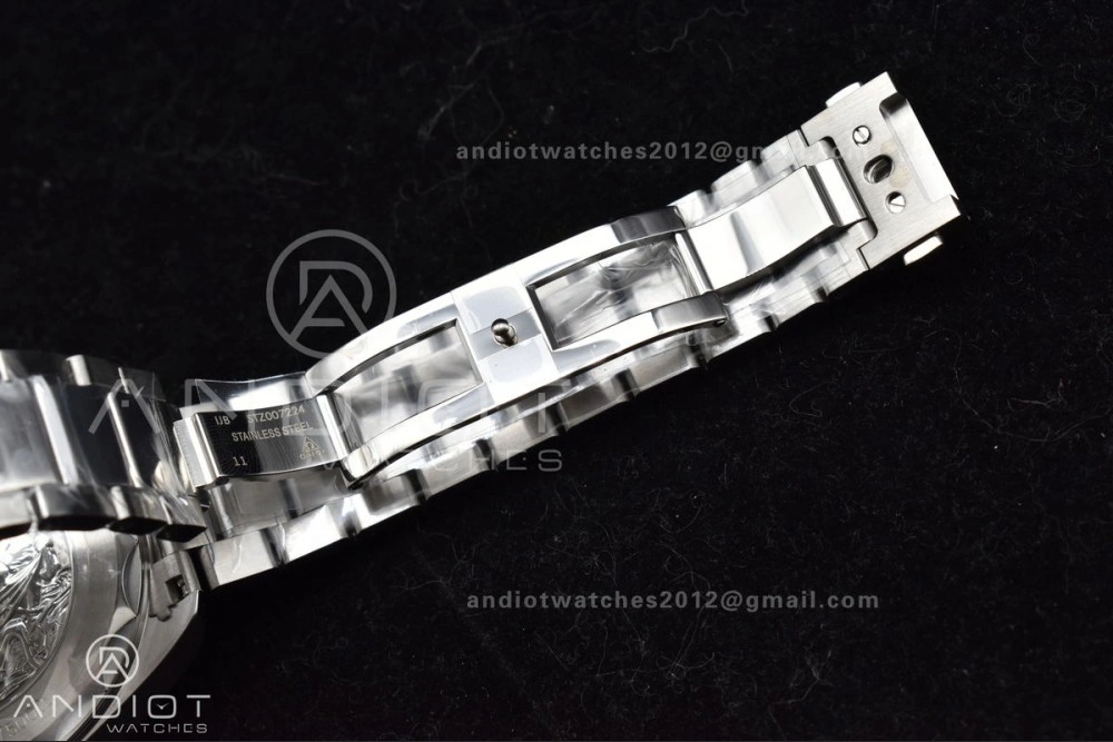 Aqua Terra GMT Worldtimer 43mm VSF 1:1 Best Edition Summer Blue Dial On Stainless Bracelet A8938 Super Clone