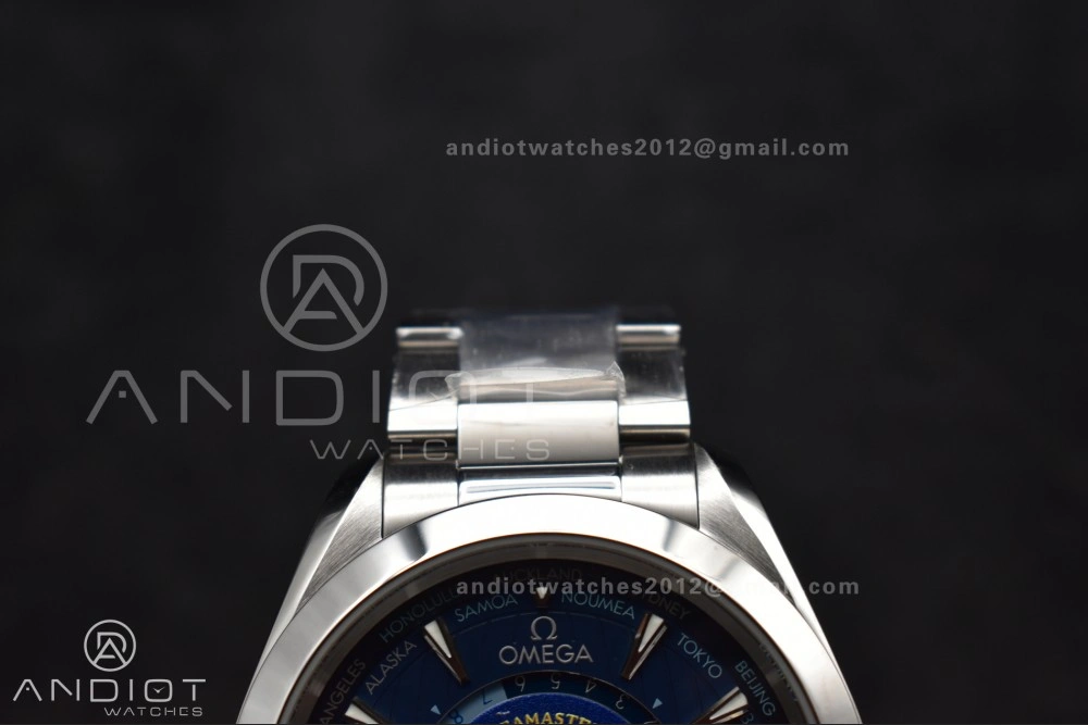 Aqua Terra Worldtimer VSF 1:1 Best Edition Blue Dial on SS Bracelet A8938 Super Clone
