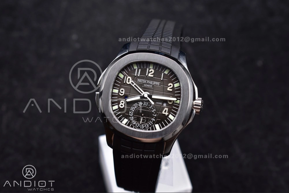Aquanaut 5164A SS GRF Best Edition Gray Dial on Black Rubber Strap A324 V2