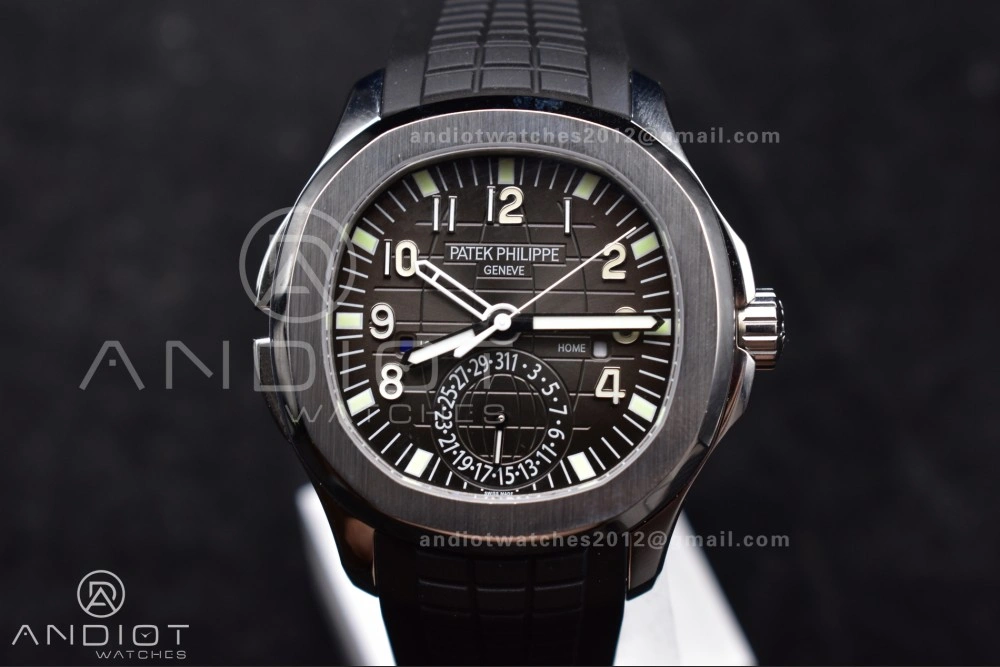 Aquanaut 5164A SS GRF Best Edition Gray Dial on Black Rubber Strap A324 V2