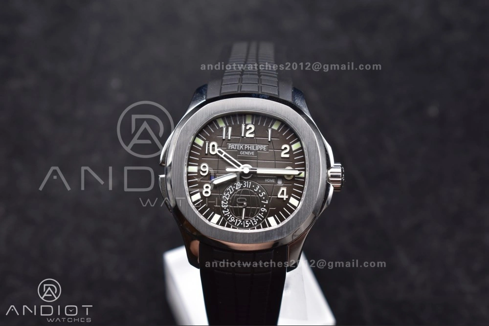 Aquanaut 5164A SS GRF Best Edition Gray Dial on Black Rubber Strap A324 V2