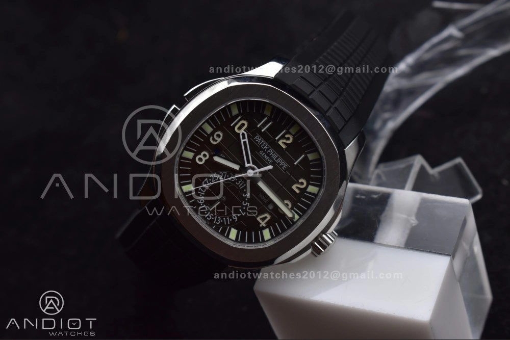 Aquanaut 5164A SS GRF Best Edition Gray Dial on Black Rubber Strap A324 V2