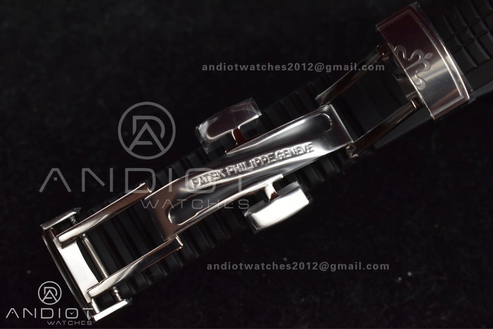 Aquanaut 5164A SS GRF Best Edition Gray Dial on Black Rubber Strap A324 V2