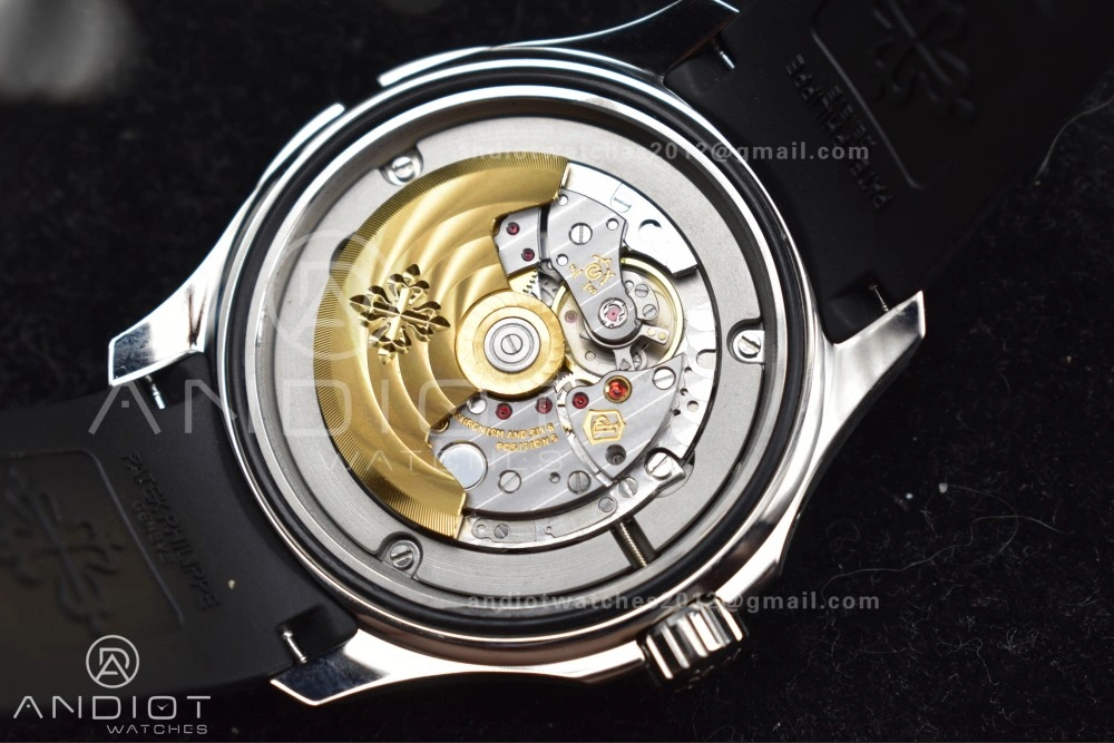 Aquanaut 5164A SS GRF Best Edition Gray Dial on Black Rubber Strap A324 V2