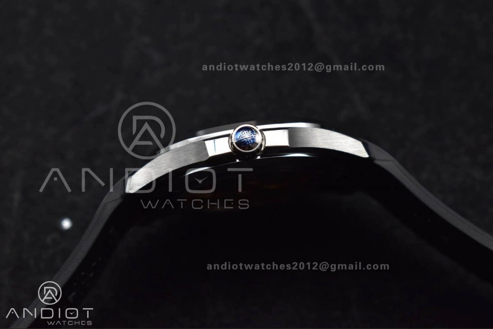 Aquanaut 5167A SS 3KF Best Edition Black Dial on Black Rubber Strap A330 Super Clone V3