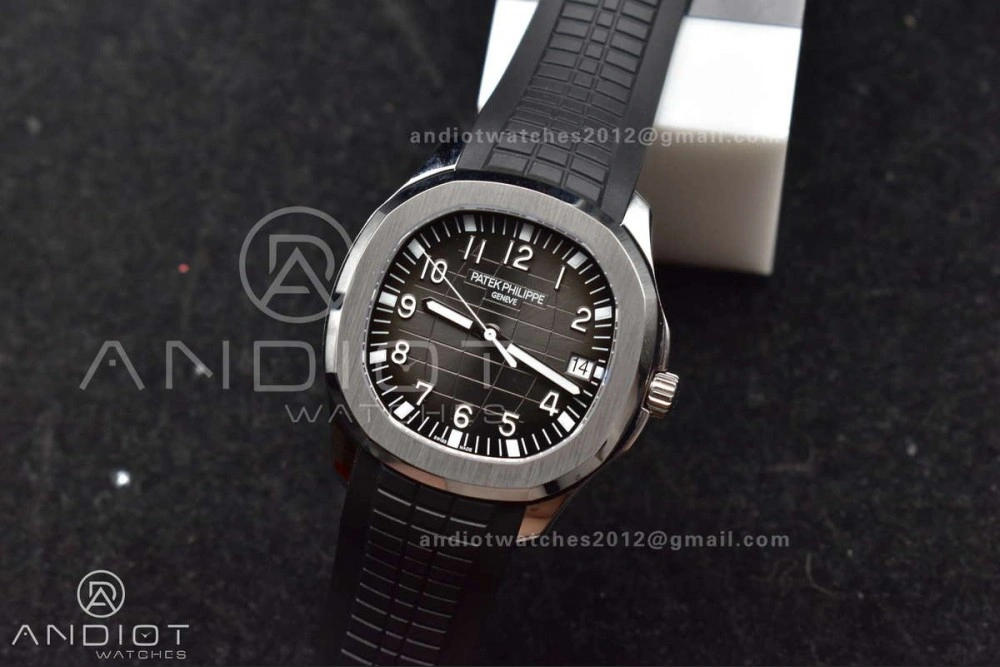 Aquanaut 5167A SS ZF 1:1 Best Edition Black Dial on Black Rubber Strap 324CS V3