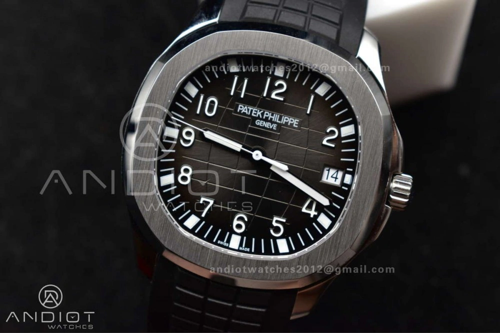 Aquanaut 5167A SS ZF 1:1 Best Edition Black Dial on Black Rubber Strap 324CS V3