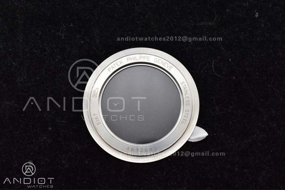 Aquanaut 5167A SS ZF 1:1 Best Edition Black Dial on Black Rubber Strap 324CS V3