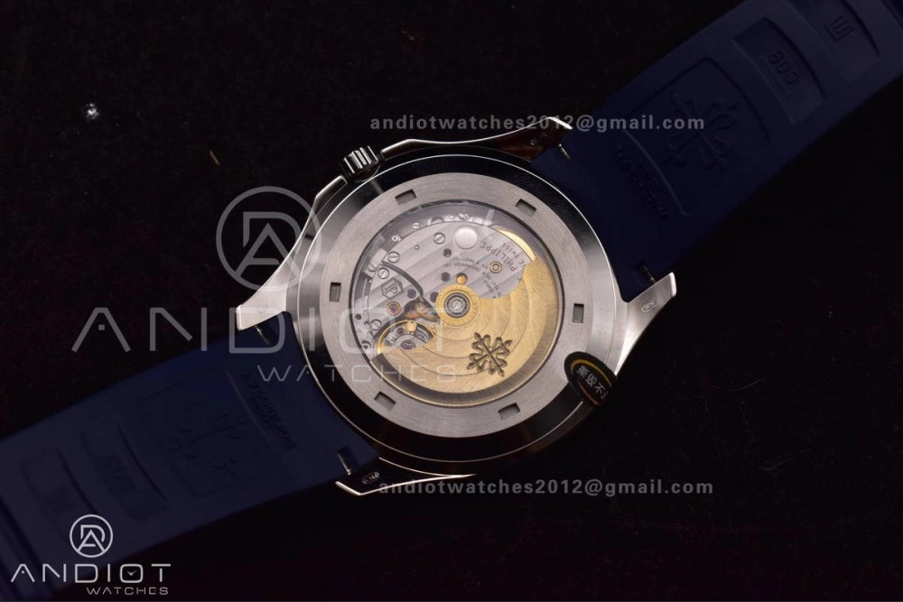 Aquanaut 5167G 42mm SS 3KF 1:1 Best Edition Blue Dial on Blue Rubber Strap A330 Super Clone V3