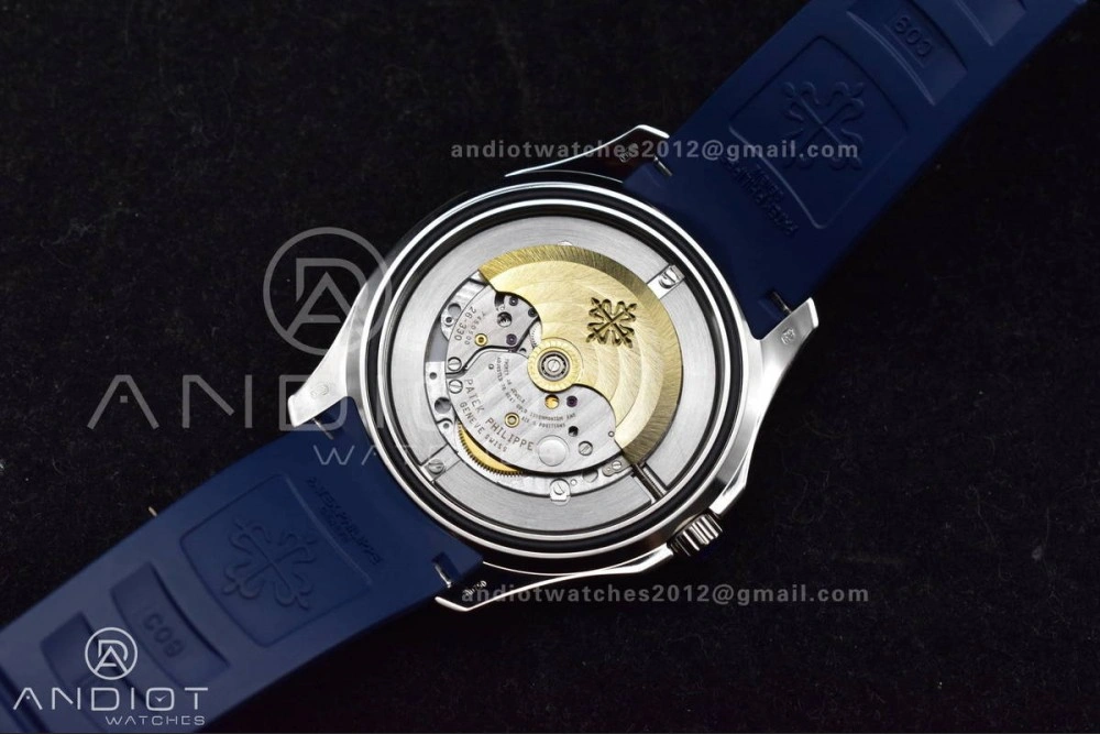 Aquanaut 5167G 42mm SS 3KF 1:1 Best Edition Blue Dial on Blue Rubber Strap A330 Super Clone V3