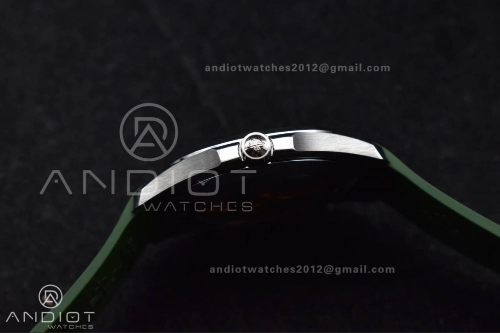 Aquanaut 5167G 42mm SS 3KF 1:1 Best Edition Green Dial on Green Rubber Strap A330 Super Clone V3