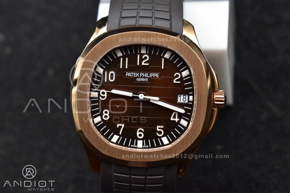 Aquanaut 5167R RG 3KF Best Edition Brown Dial on Brown Rubber Strap A330 Super Clone V3
