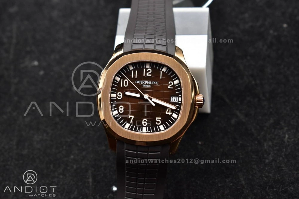 Aquanaut 5167R RG 3KF Best Edition Brown Dial on Brown Rubber Strap A330 Super Clone V3