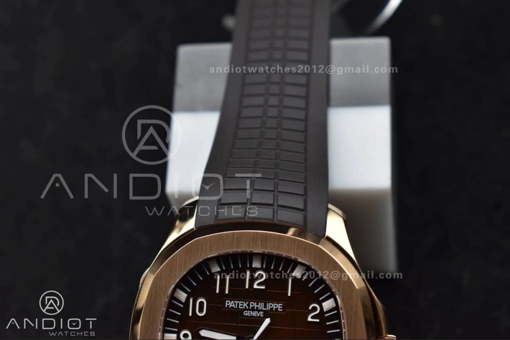 Aquanaut 5167R RG 3KF Best Edition Brown Dial on Brown Rubber Strap A330 Super Clone V3