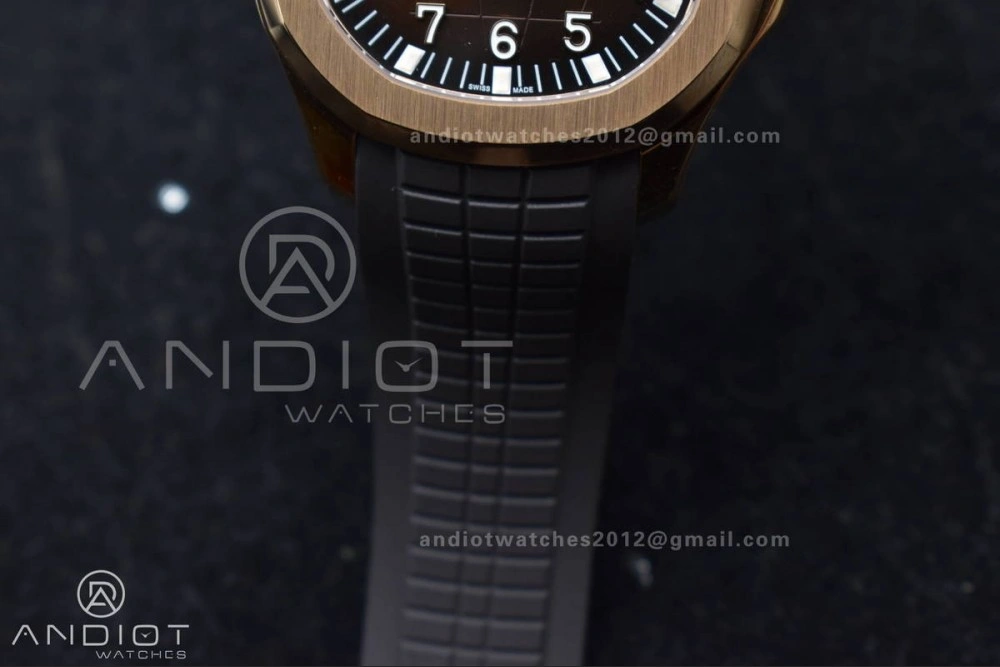 Aquanaut 5167R RG 3KF Best Edition Brown Dial on Brown Rubber Strap A330 Super Clone V3