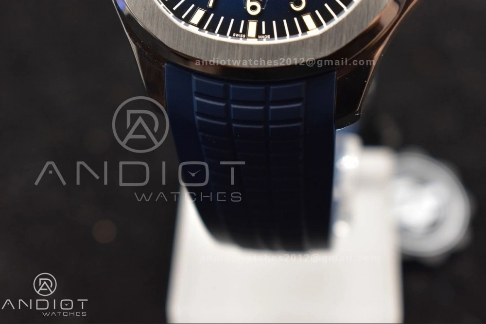 Aquanaut 5168G 42mm SS ZF 1:1 Best Edition Blue Dial on Blue Rubber Strap 324CS