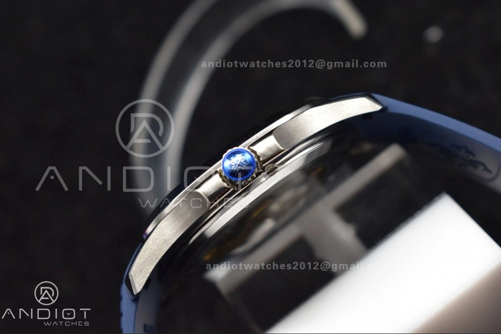 Aquanaut 5168G 42mm SS ZF 1:1 Best Edition Blue Dial on Blue Rubber Strap 324CS