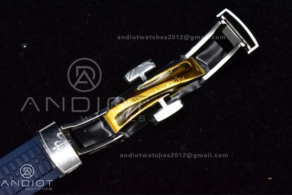 Aquanaut 5168G 42mm SS ZF 1:1 Best Edition Blue Dial on Blue Rubber Strap 324CS