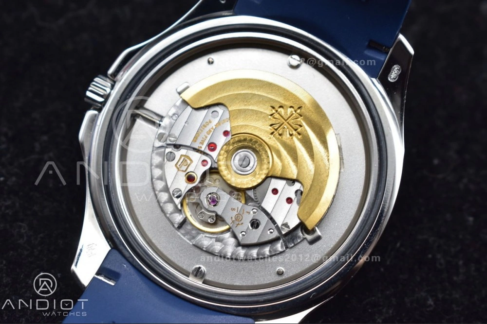 Aquanaut 5168G 42mm SS ZF 1:1 Best Edition Blue Dial on Blue Rubber Strap 324CS