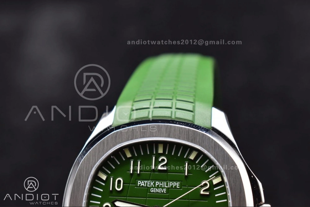 Aquanaut 5168G 42mm SS ZF 1:1 Best Edition Green Dial On Green Rubber Strap 324CS